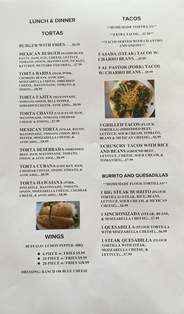 Cafe Tula Taqueria Menu image 2