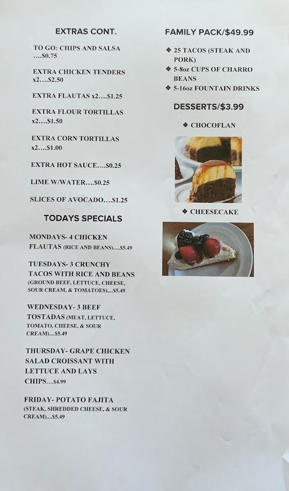 Cafe Tula Taqueria Menu image 3